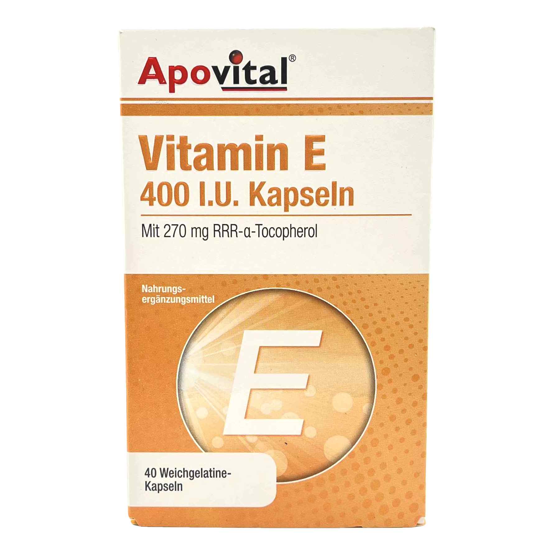 کپسول ژلاتینی نرم ویتامین ای 400 آپوویتال Apovital Vitamin E